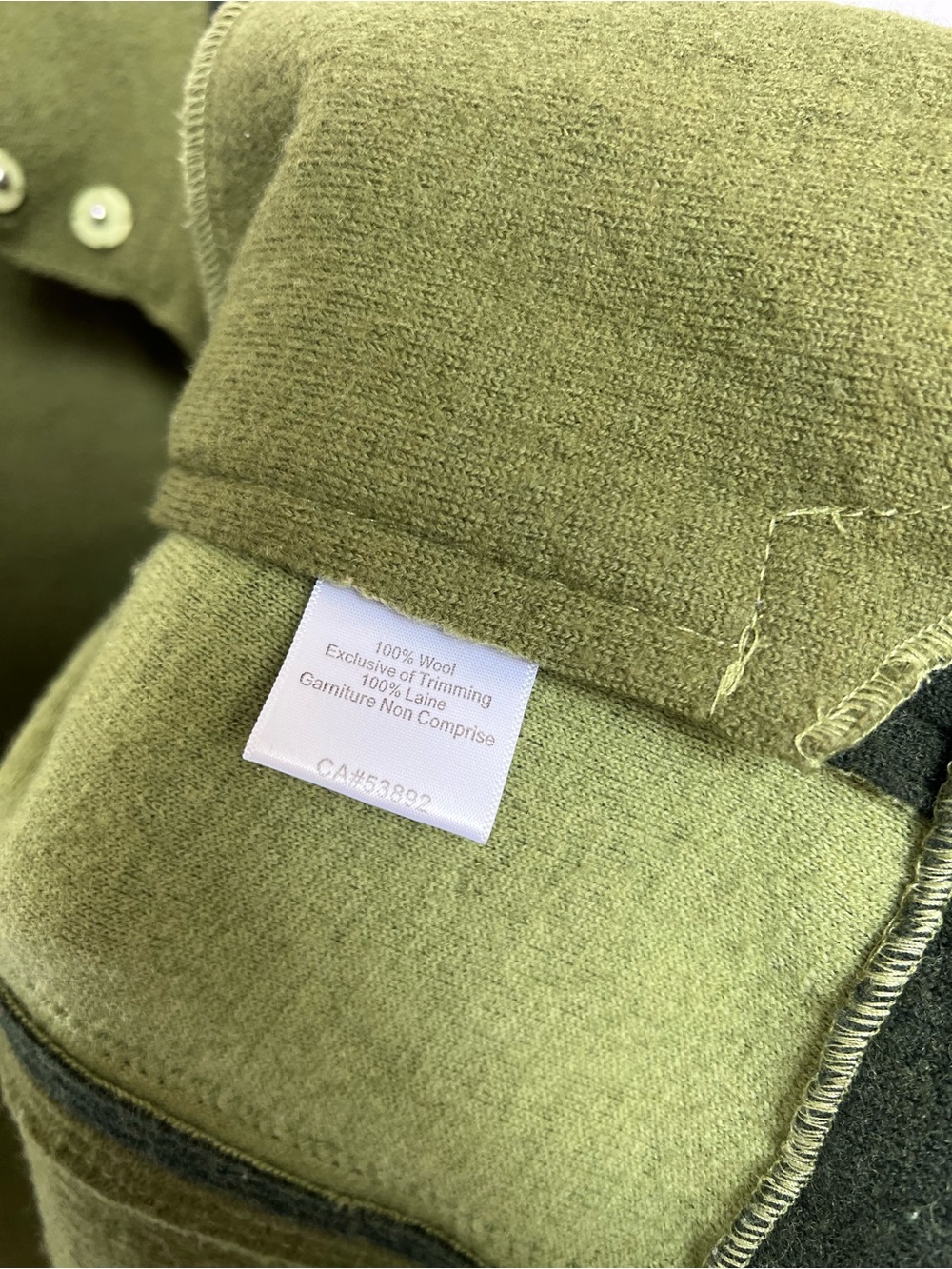 Icelandic Design 100% Wool Jacket Small Green Lagenlook Toggle Art to Wear Rare - Picture 9 of 13